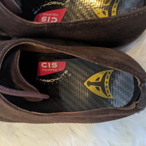 Toshi Shoes Mens 9 Brown Loafers Oxfords Suede Lace - Picture 4 of 8